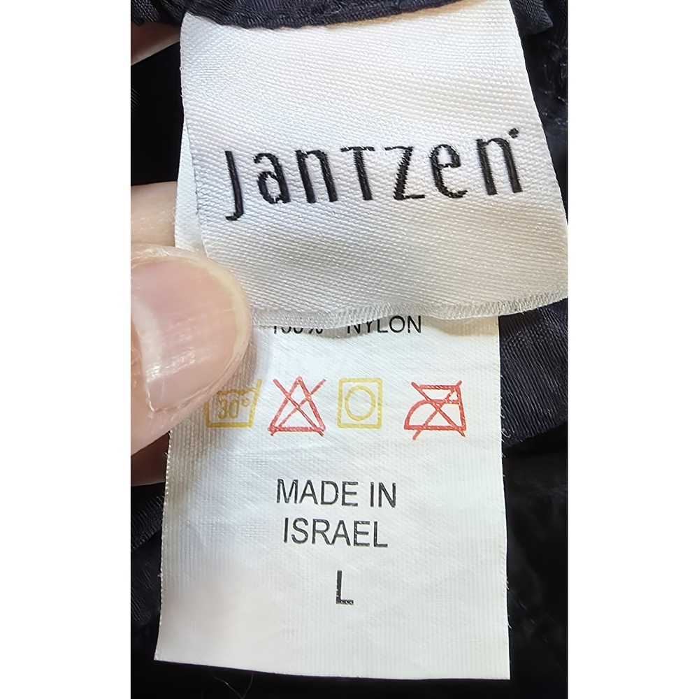 Vintage Jantzen Women's L Navy Blue Nylon Sportswear Short Mini Golf/Gym Skirt - Picture 6 of 7